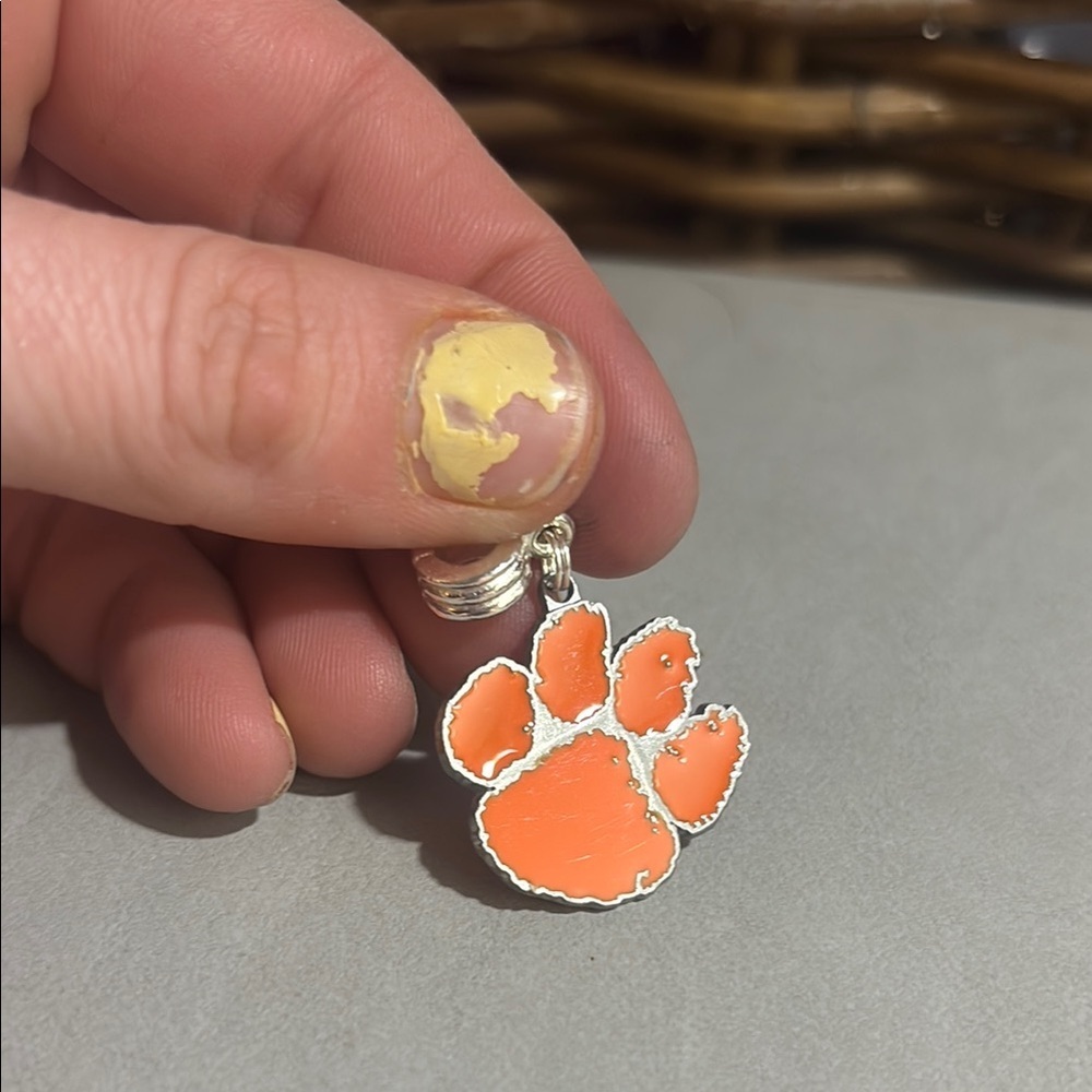 Clemson paw charm - Picture 6 of 6